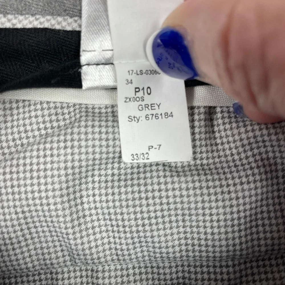 Banana Republic Standard Fit Dress Pants Mens 33x32 (Fits 33x31) Grey Stretch